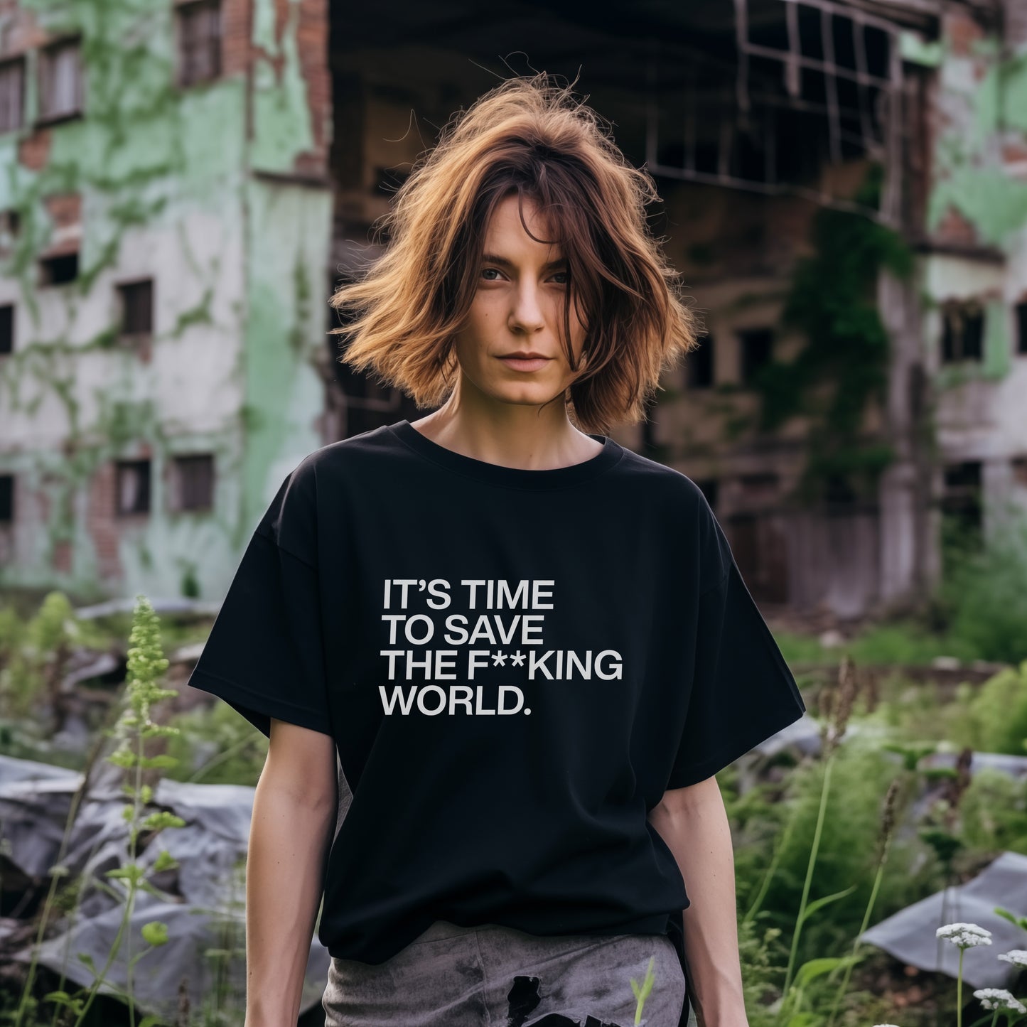 It's Time to Save the F**king World Unisex T-shirt