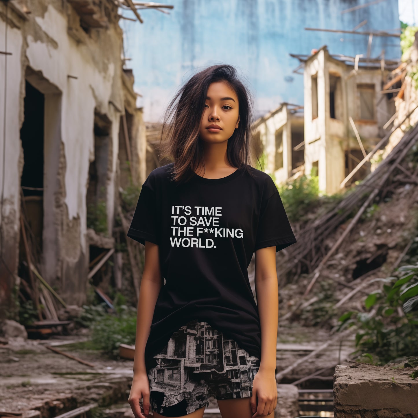 It's Time to Save the F**king World Unisex T-shirt