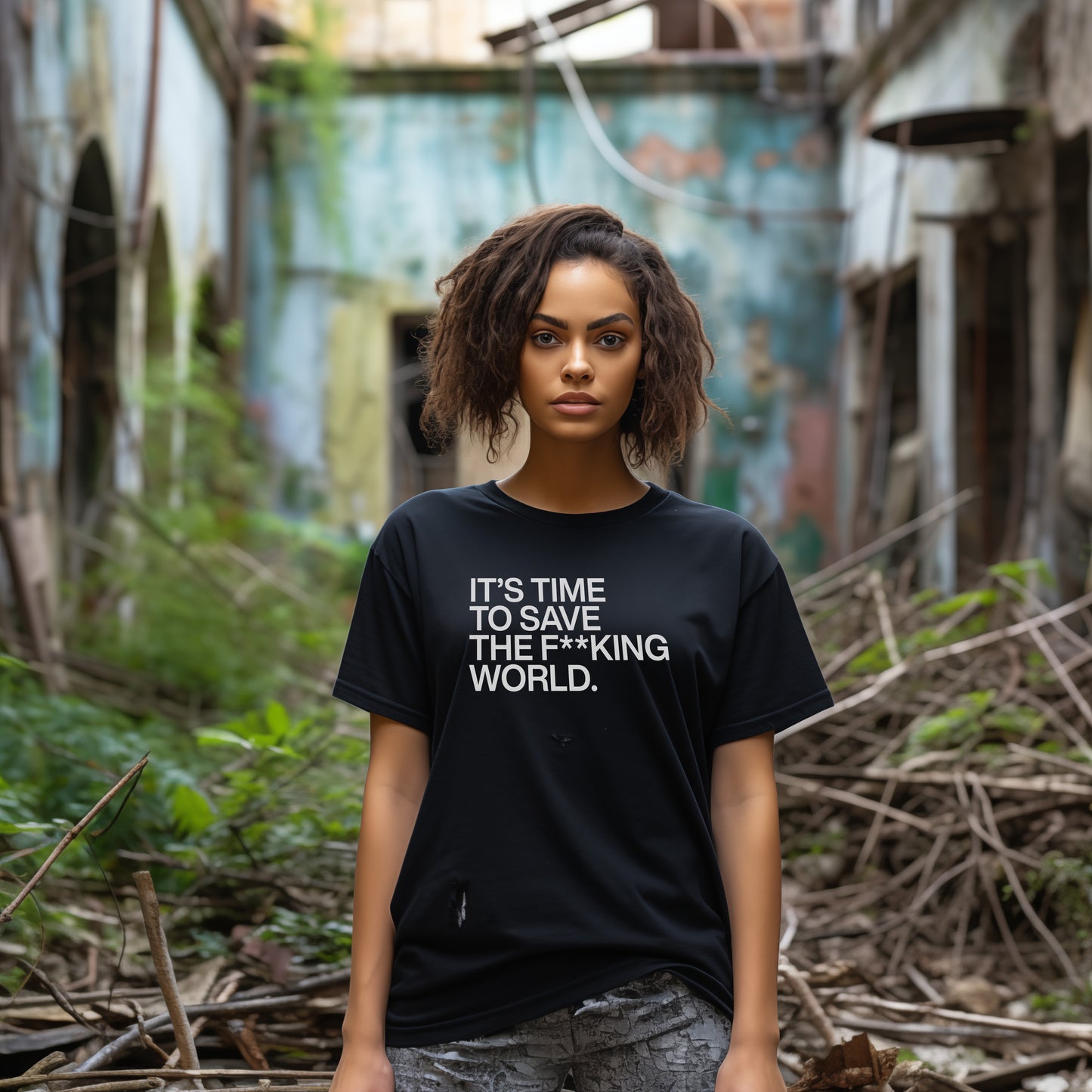 It's Time to Save the F**king World Unisex T-shirt