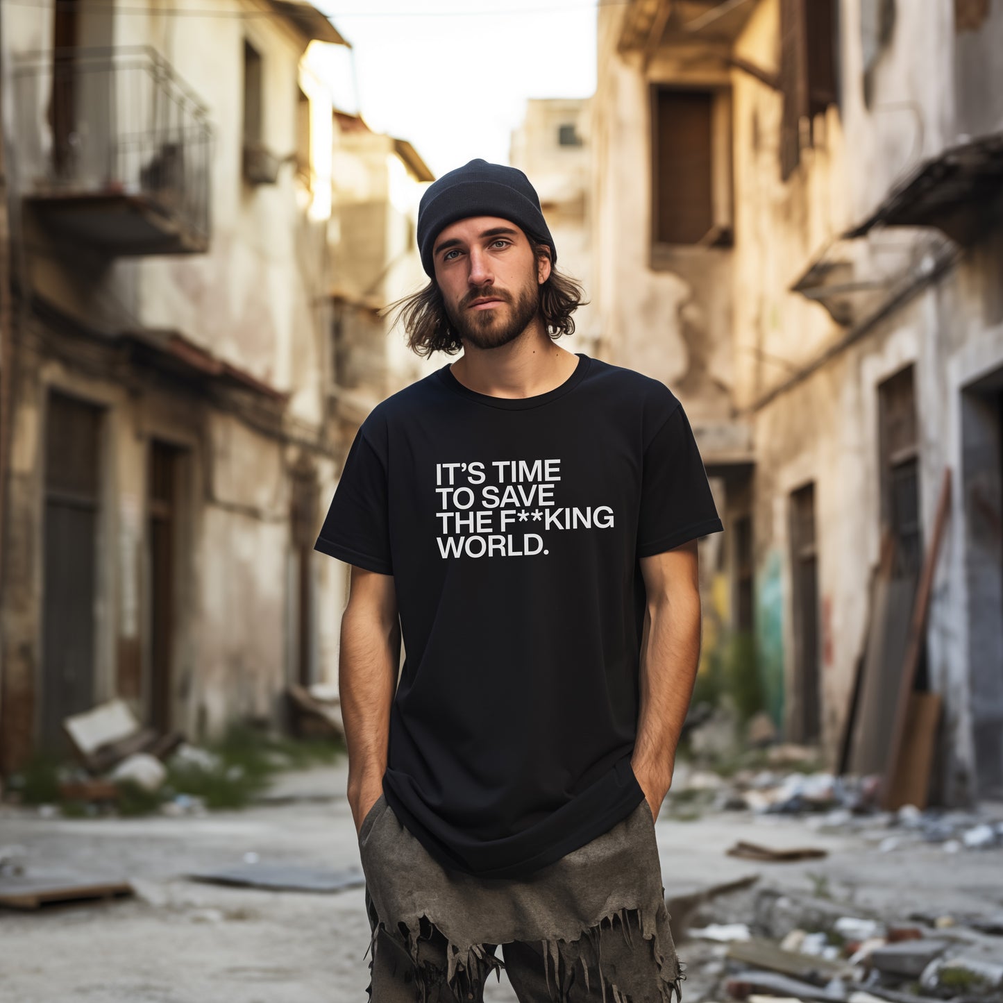 It's Time to Save the F**king World Unisex T-shirt