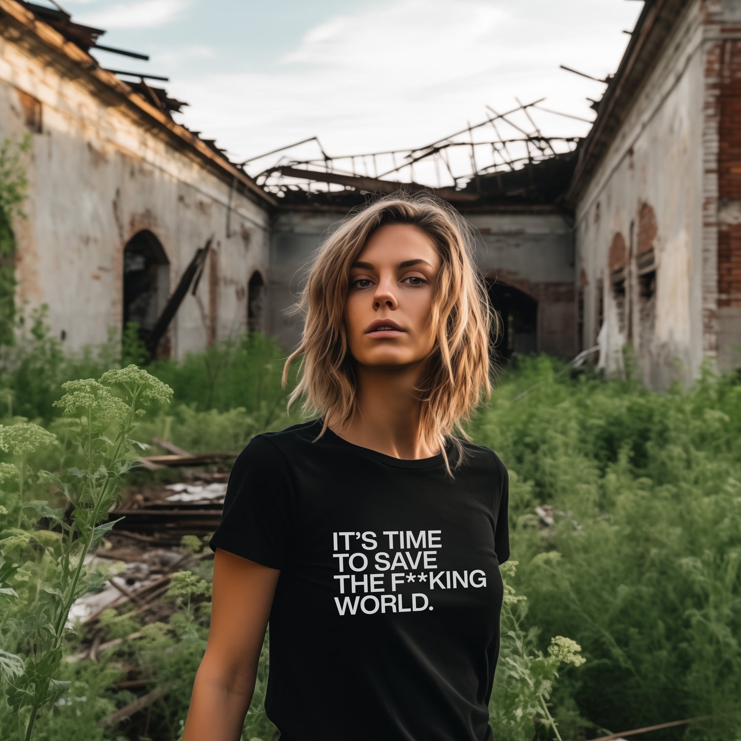 It's Time to Save the F**king World Unisex T-shirt