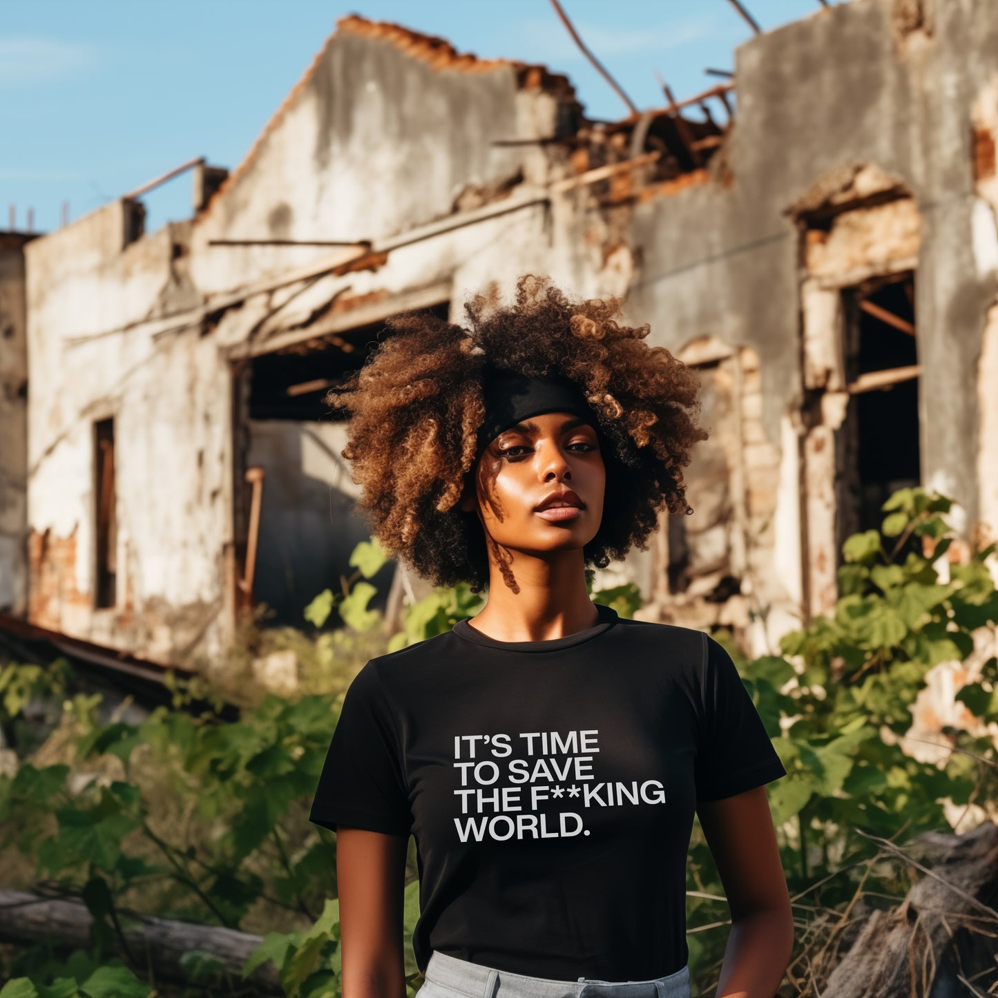 It's Time to Save the F**king World Unisex T-shirt